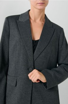Приталений блейзер - темно-сірий