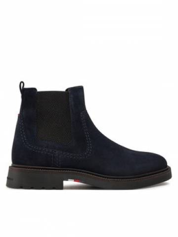 Tommy Hilfiger Челсі Light Hilfiger Suede Chelsea FM0FM05104 Cиній Tommy Hilfiger Челсі Light Hilfiger Suede Chelsea FM0FM05104 Cиній