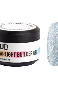 Моделирующий гель для ногтей NUB Starlight Builder Gel со светоотражающим эффектом, 04, 12 мл
