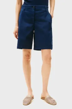 Женские темно-синие шорты CO BLEND GMD CHINO Синий 34 Tommy Hilfiger WW0WW42457