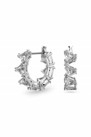Сережки Swarovski цвет серебрянный Сережки Swarovski цвет серебрянный