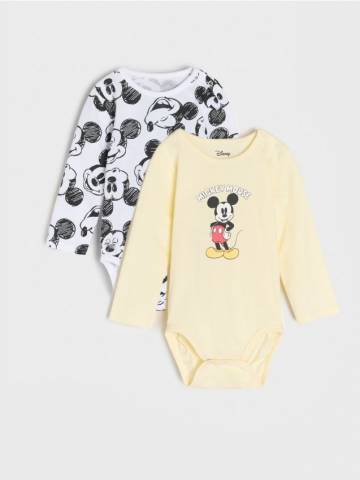 Боді Mickey Mouse 2 pack - кремовий Боді Mickey Mouse 2 pack - кремовий