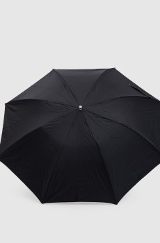 Черный складной зонтик с ручкой в виде мяча для бильярда