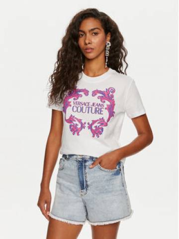 Versace Jeans Couture Футболка 76HAHG02 Білий Slim Fit Versace Jeans Couture Футболка 76HAHG02 Білий Slim Fit