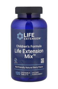 Детские мультивитамины Life Extension Childrens Formula Mix с ягодным вкусом, 120 жевательных таблеток