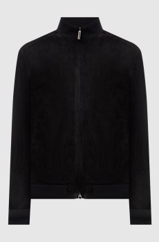 Черная замшевая куртка