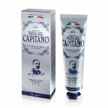 Отбеливающая зубная паста Pasta Del Capitano Whitening Baking Soda, 75 мл Отбеливающая зубная паста Pasta Del Capitano Whitening Baking Soda, 75 мл