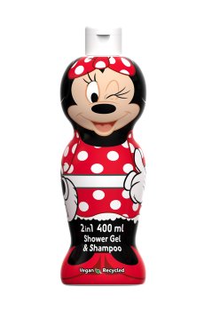 Детский шампунь-гель 2 в 1 для волос и тела Air-Val International Disney Minnie Mouse 2 In 1 1D, 400 мл