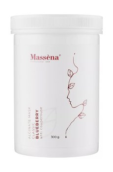 Альгинатная маска для лица Massena Alginate Mask Blueberry против купероза, 300 г