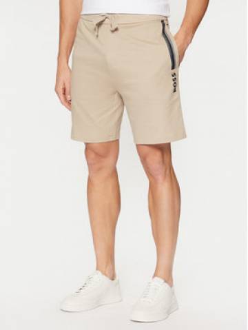 BOSS Спортивні шорти Authentic 50535837 Бежевий Regular Fit BOSS Спортивні шорти Authentic 50535837 Бежевий Regular Fit