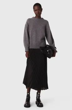 Женское шерстяное платье Разноцветный 34 MAJE MFPRO04479_Grey-Black