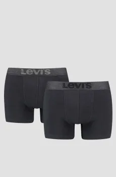 Мужские черные боксеры (2 шт) Черный XXL Levi’s® 701203923;002