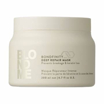 Восстанавливающая маска для волос Schwarzkopf Professional BlondMe Bondfinity Deep Repair Mask, 200 мл Восстанавливающая маска для волос Schwarzkopf Professional BlondMe Bondfinity Deep Repair Mask, 200 мл