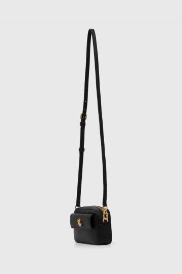 Кожаная сумочка Lauren Ralph Lauren цвет чёрный Кожаная сумочка Lauren Ralph Lauren цвет чёрный