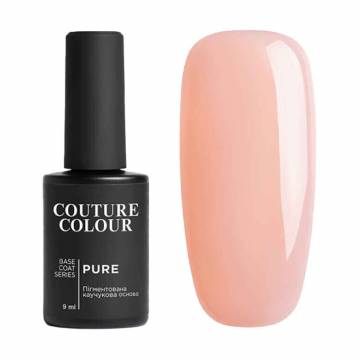 Камуфлирующая каучуковая база для гель-лака Couture Colour Pure Base Coat 02 Полупрозрачный розовый, 9 мл Камуфлирующая каучуковая база для гель-лака Couture Colour Pure Base Coat 02 Полупрозрачный розовый, 9 мл