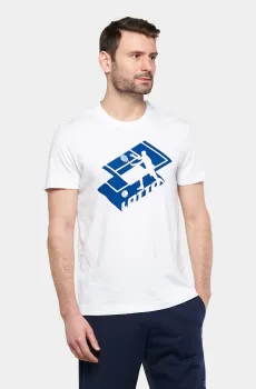Мужская белая футболка TEE TENNIS CLUB II Белый M Lotto 220209/0F1