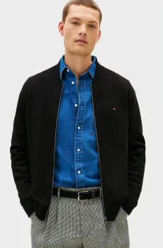 Мужской черный кардиган MILANO Черный L Tommy Hilfiger MW0MW41650