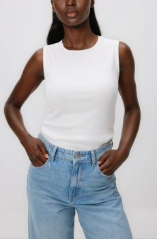 Reserved - Топ з віскози - кремовий - 317HT-01X