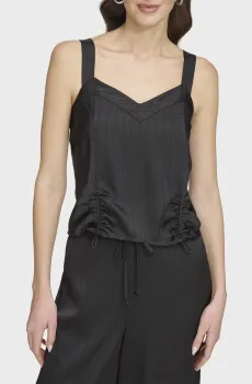 Женский черный топ Черный M DKNY P4AATW18