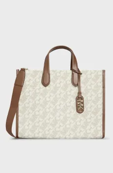 Женская бежевая сумка с узором GIGI LG GRAB TOTE Бежевый ONESIZE Michael Kors 30H3G3GT3B