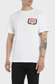 Мужская белая футболка Белый XXL Replay M6765 .000.22662