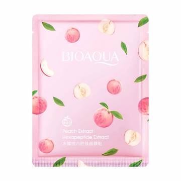 Тканевая маска для лица Bioaqua Peach Extract с экстрактом персика и гиалуроновой кислотой, 25 г Тканевая маска для лица Bioaqua Peach Extract с экстрактом персика и гиалуроновой кислотой, 25 г