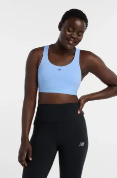 Женский голубой топ Essential Train Bra Голубой M New Balance WB51035ELE