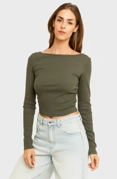 Женский зеленый лонгслив Зеленый M Tally Weijl STSCOOZBY