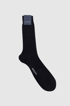 Синие носки с узором