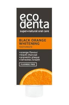 Отбеливающая зубная паста Ecodenta Black Orange Whitening Toothpaste с апельсином, 10 мл