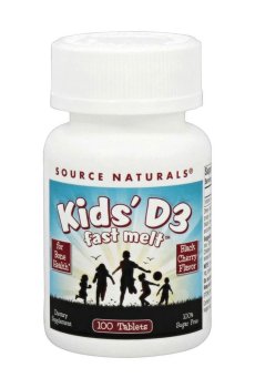 Детский витамин Д3 Source Naturals Kids D-3 400 IU, 100 растворимых таблеток