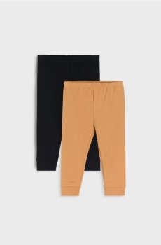 Бавовняні легінси з утепленням 2 pack - чорний