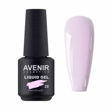 Жидкий гель для наращивания ногтей Avenir Cosmetics Liquid Gel 28, 15 мл Жидкий гель для наращивания ногтей Avenir Cosmetics Liquid Gel 28, 15 мл