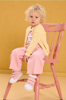 Текстильные кеды - пастельний рожевий