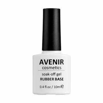 Каучуковое базовое покрытие Avenir Cosmetics Soak-Off Rubber Base, 10 мл Каучуковое базовое покрытие Avenir Cosmetics Soak-Off Rubber Base, 10 мл