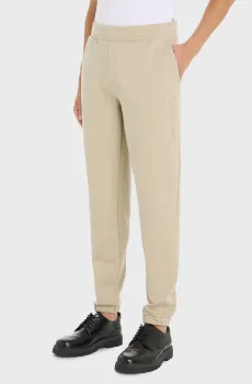Мужские бежевые спортивные брюки COMFORT DEBOSSED LOGO Бежевый L Calvin Klein K10K111566