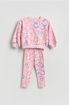 Reserved - Бавовняний комплект - яскраво-рожевий - 018JF-42X