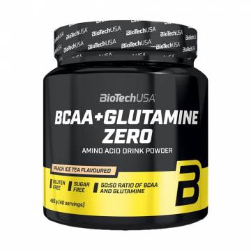 Аминокислоты BioTech USA BCAA + Glutamine Zero Персиковый холодный чай, в порошке, 480 г Аминокислоты BioTech USA BCAA + Glutamine Zero Персиковый холодный чай, в порошке, 480 г