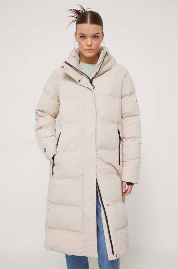 Куртка Superdry женская цвет бежевый зимняя Куртка Superdry женская цвет бежевый зимняя