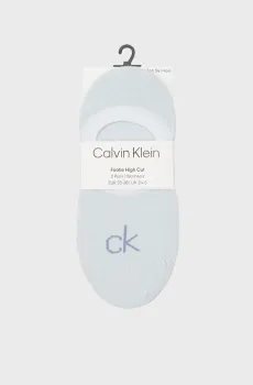 Женские голубые следы (2 пары) HIGH CUT Голубой 35-38 Calvin Klein 701228801