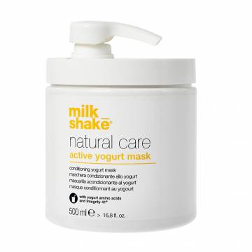 Питательная маска milk_shake Natural Care Active Yogurt Mask для натуральных и окрашенных волос, 500 мл Питательная маска milk_shake Natural Care Active Yogurt Mask для натуральных и окрашенных волос, 500 мл