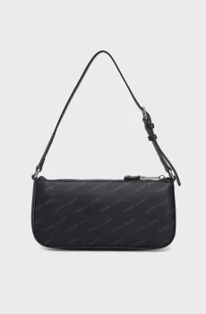 Женская черная сумка с узором TJW ESS MUST SHOULDER BAG Черный ONESIZE Tommy Jeans AW0AW16807