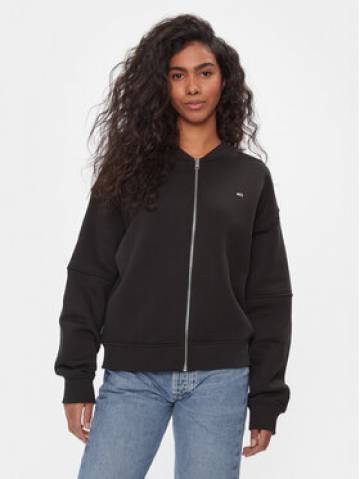 Tommy Jeans Світшот Tjw Zip Thru Bomber DW0DW17957 Чорний Regular Fit Tommy Jeans Світшот Tjw Zip Thru Bomber DW0DW17957 Чорний Regular Fit