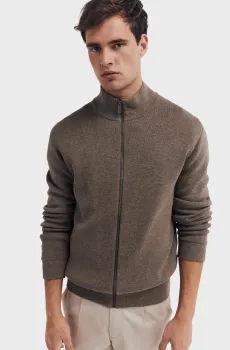 Мужской коричневый кардиган Milano Коричневый L SPRINGFIELD 232604