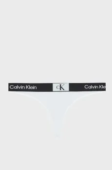 Женские белые трусики от купальника THONG Белый XL Calvin Klein KW0KW02258