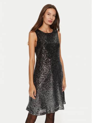 DKNY Коктейльна сукня DD4HZB44 Чорний Slim Fit DKNY Коктейльна сукня DD4HZB44 Чорний Slim Fit