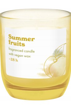 Ароматическая свеча в стекле Bolsius Fragranced Candle Summer Fruits, 87*77 мм
