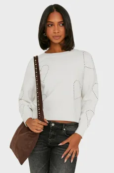 Женский белый джемпер Белый L Tally Weijl SPUVISHOJU