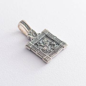 Серебряная подвеска "Георгий Победоносец" 132368 Серебряная подвеска "Георгий Победоносец" 132368