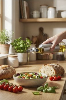 Дозатор для оливкової олії - срібний